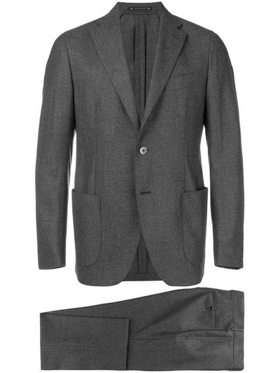 Shop Bagnoli Sartoria Napoli Two Piece Suit - Grey