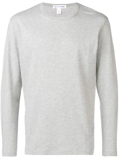 Shop Comme Des Garçons Shirt Logo Printed Jumper In Grey