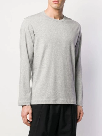 Shop Comme Des Garçons Shirt Logo Printed Jumper In Grey