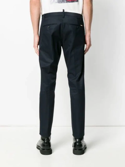 Shop Dsquared2 Classic Chinos - Blue