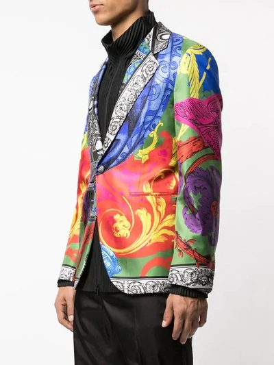 VERSACE MAGNA GRECIA PRINT BLAZER - 多色