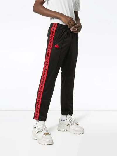 Charm's X Kappa Flame Logo Track Pants Black | ModeSens