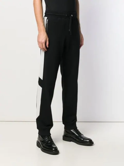 Shop Givenchy Reflected Band Joggers In Black