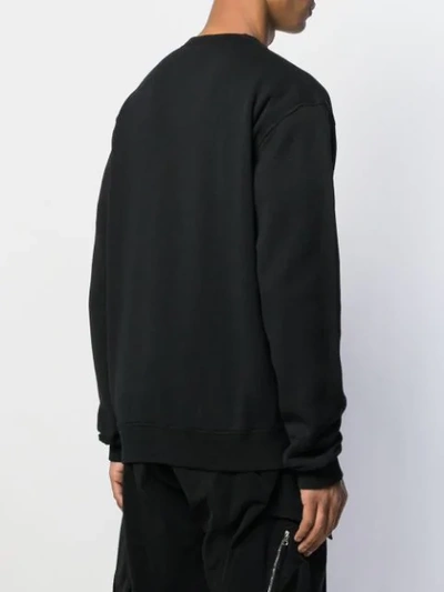 Shop Dsquared2 Broken Logo Print Sweatshirt In Black