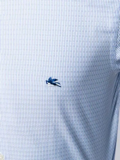 Shop Etro Long Sleeve Shirt - Blue