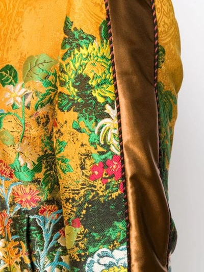 Shop Etro Floral Bomber Jacket In Gold