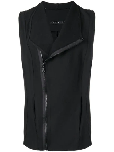 Shop Alchemy Zipped Vest In Black