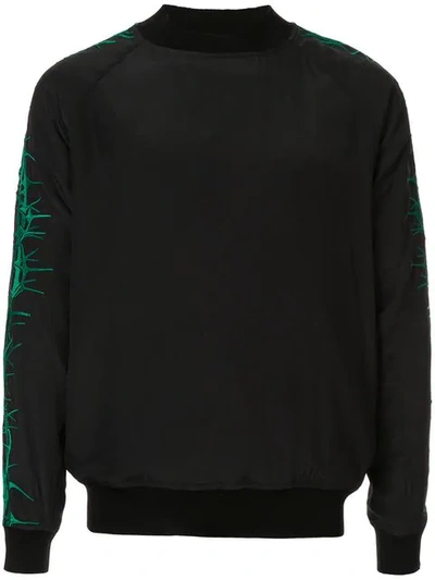 Shop Haider Ackermann Sophora Embroidered Sweatshirt In Black