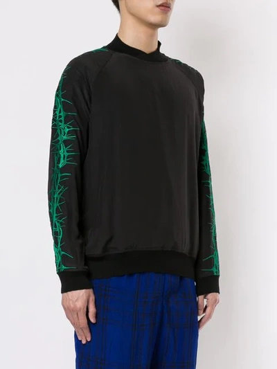 Shop Haider Ackermann Sophora Embroidered Sweatshirt In Black