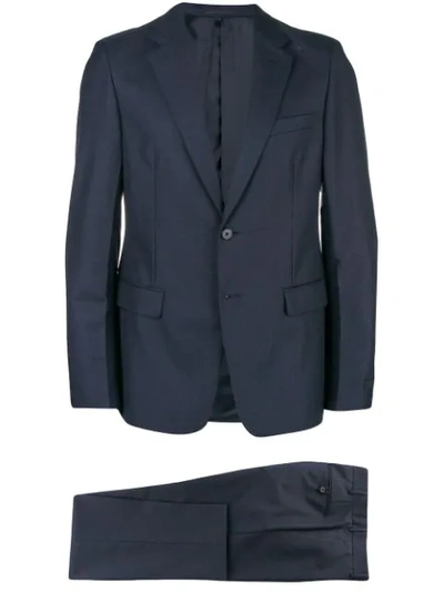 Shop Prada Tailored Two Piece Suit In Blue