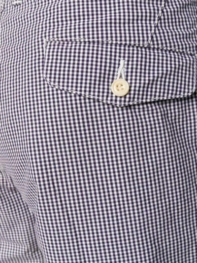Pre-owned Comme Des Garçons Gingham Shorts In Blue
