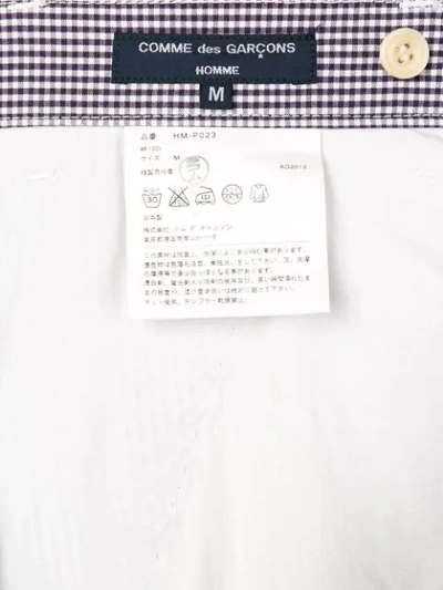 Pre-owned Comme Des Garçons Gingham Shorts In Blue