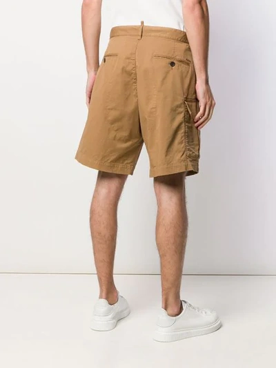 Shop Dsquared2 Cargo Shorts In Neutrals