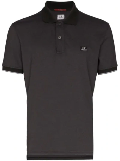 Shop C.p. Company Kurzärmeliges Poloshirt In 999 Black