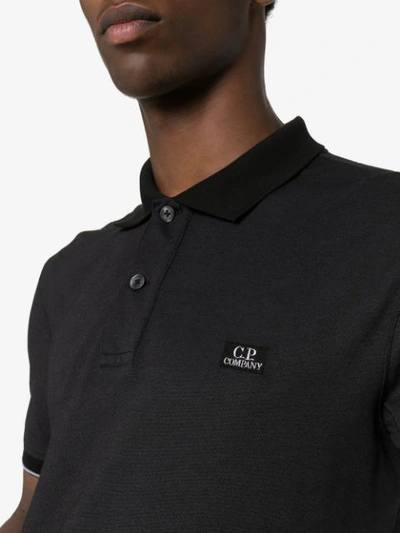 Shop C.p. Company Kurzärmeliges Poloshirt In 999 Black