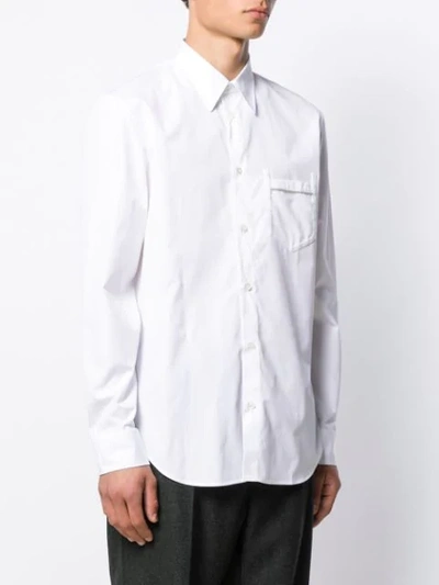 Shop Maison Margiela Chest Pocket Shirt In White