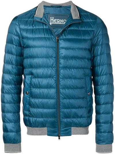 HERNO PADDED JACKET - 蓝色