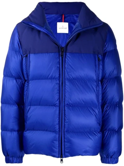 Shop Moncler Faiveley Puffer Jacket In Blue
