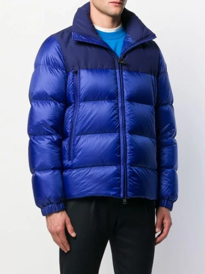 Shop Moncler Faiveley Puffer Jacket In Blue