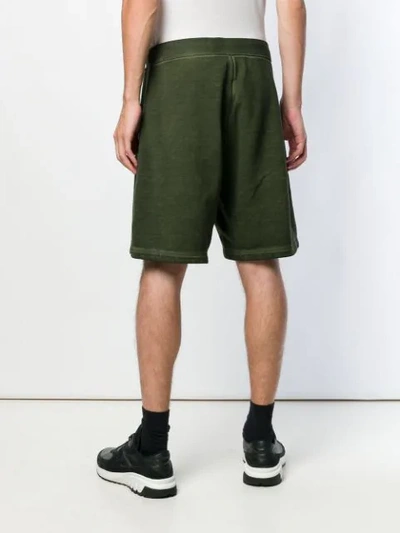 Shop Dsquared2 Logo Track Shorts In Green