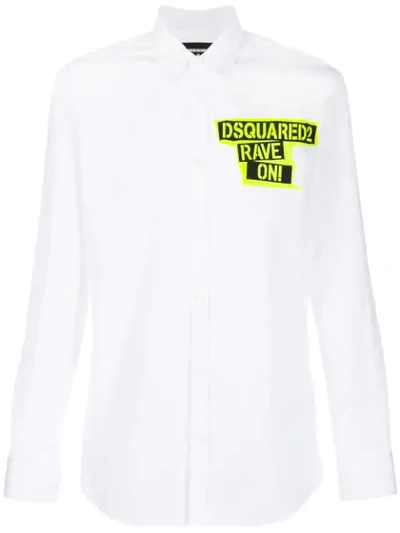 Shop Dsquared2 Rave-on Tailored Shirt In White