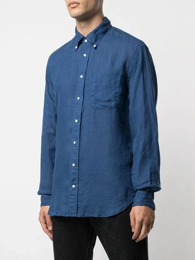 Shop Gitman Vintage Button Down Shirt In Blue