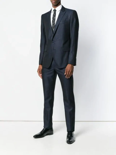 Shop Dolce & Gabbana Two Piece Tailored Suit In Blue