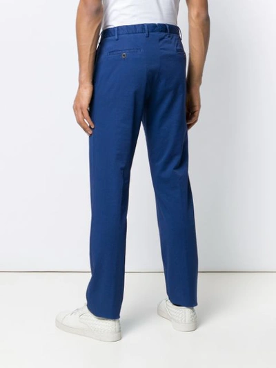 Shop Lardini Paris Trousers In Blue