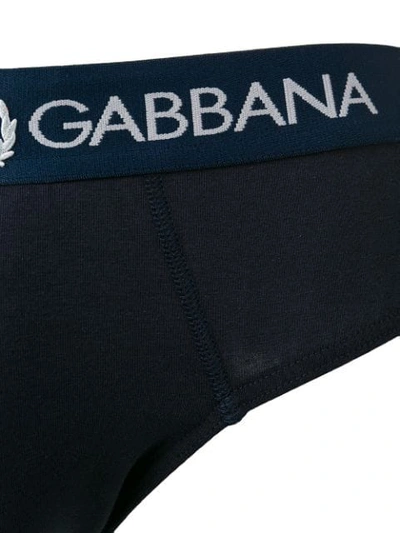 Shop Dolce & Gabbana Brando-fit Briefs In Blue