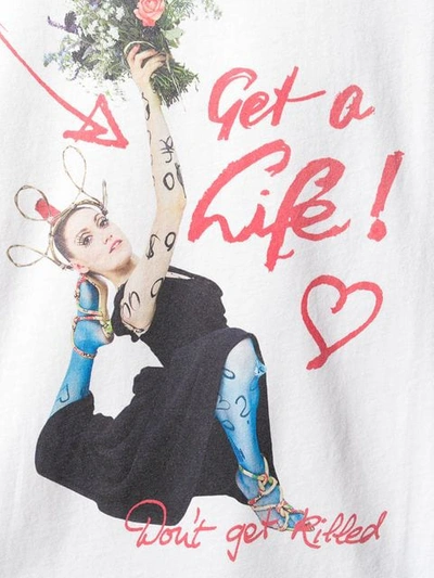 Shop Vivienne Westwood 'don't Get Killed' T-shirt In White