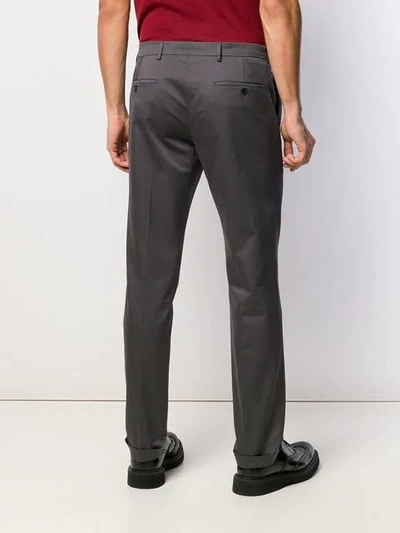 Shop Prada Classic Tailored Trousers In Grey