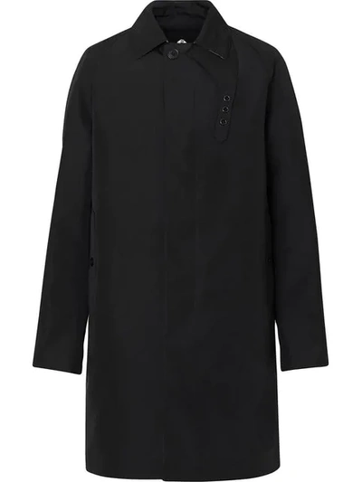 Shop Burberry Bonded Car Coat With Warmer In Black