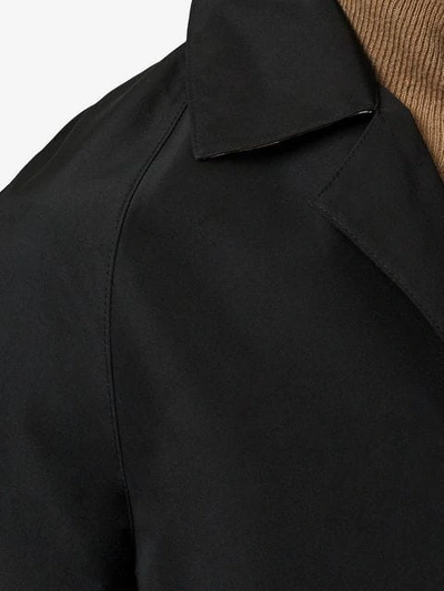 Shop Burberry Bonded Car Coat With Warmer In Black