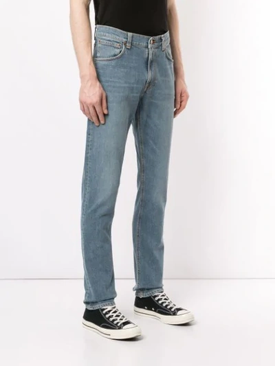 Shop Nudie Jeans Bootcut Jeans In Blue