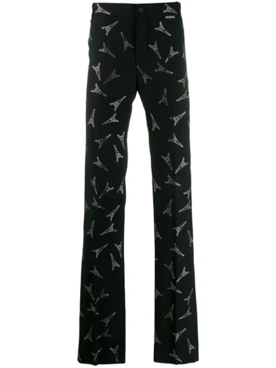 Shop Balenciaga Fitted Pants In Black