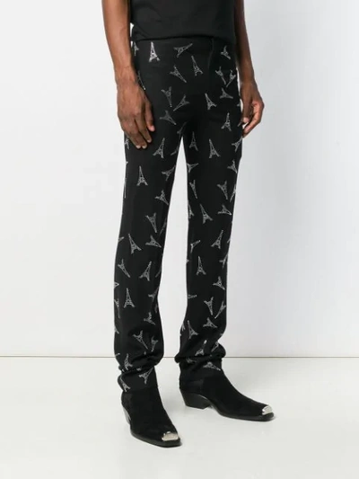 Shop Balenciaga Fitted Pants In Black