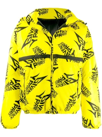 Shop Givenchy Gefütterte Jacke Mit Print - Gelb In Yellow