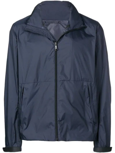 Shop Prada Lightweight Technical Jacket In Blue