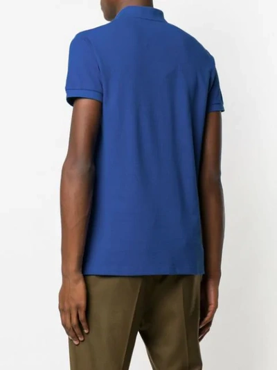 Shop Etro Classic Polo Shirt In Blue