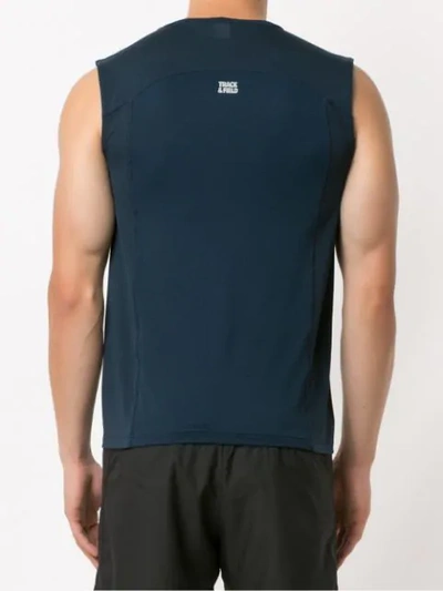 Shop Track & Field Tank With Cut Detail In Blue
