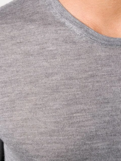 Roberto Collina Round Neck Jumper In Grey