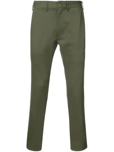 Shop 321 Cropped Chinos In Green