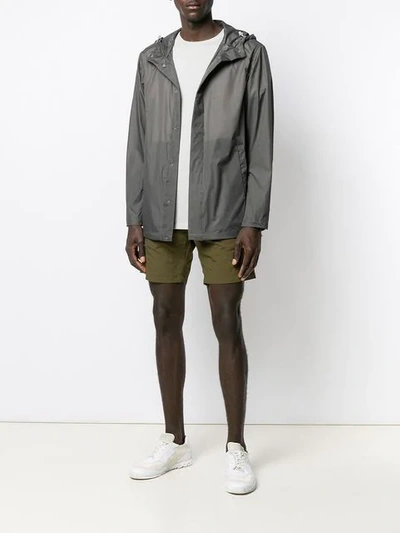 Shop Norse Projects Classic Fitted Shorts In Green