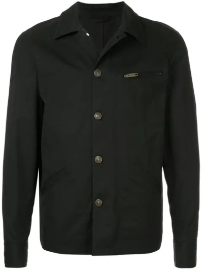 Shop Cerruti 1881 Buttoned Jacket In Black