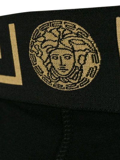 Shop Versace Medusa Logo Briefs In Black