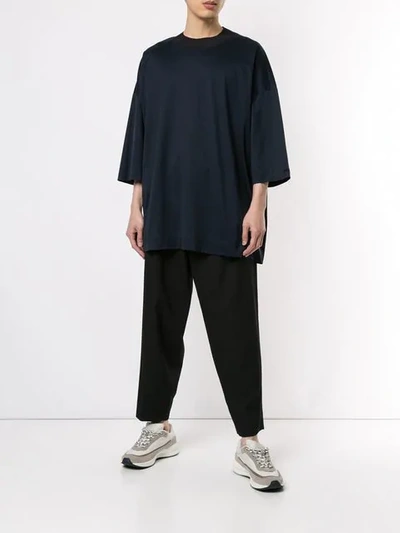 Shop Juunj Oversized T-shirt In Blue