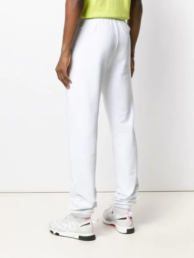 Shop Off-white Printed Logo Track Trousers In White