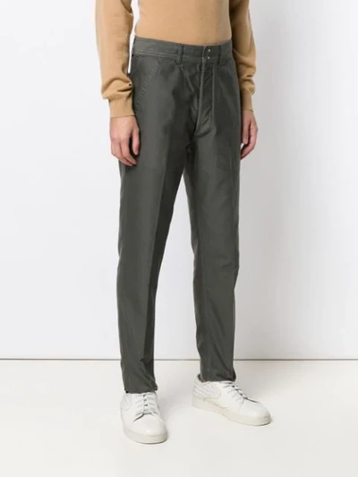 Shop Tom Ford Slim Fit Trousers In Grey