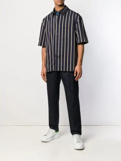 LANVIN STRIPED SHIRT - 蓝色