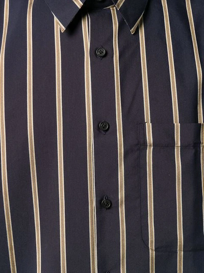 Shop Lanvin Gestreiftes Hemd In Blue